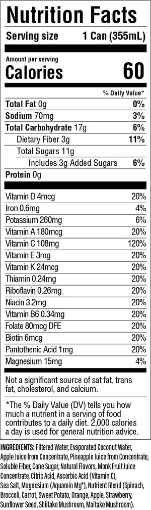 Pineapple Coconut– Hydration Beverage For Her with Electrolytes, Vitamins & Fiber