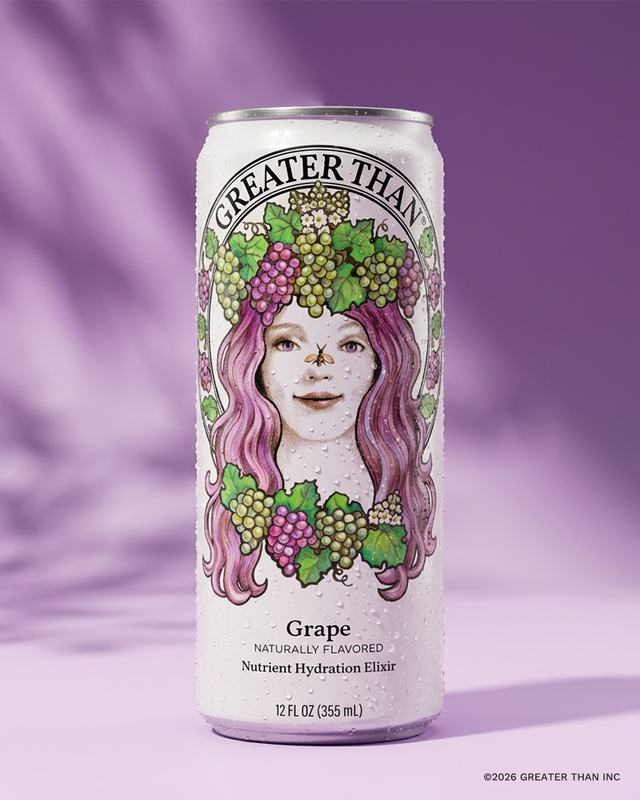 GREATER THAN Grape can